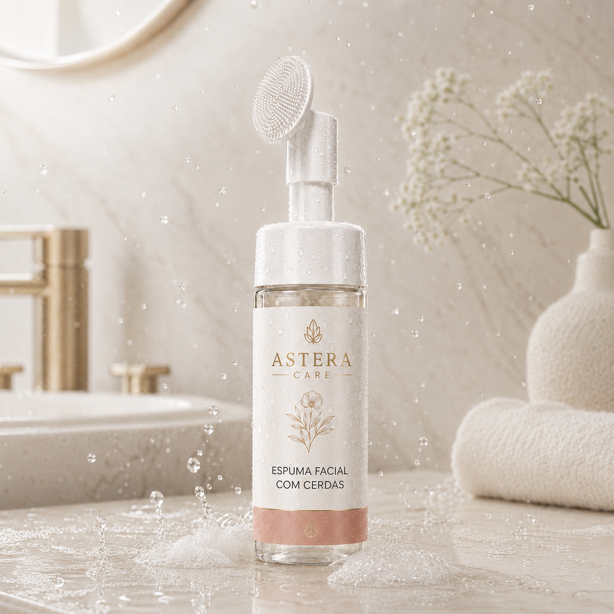 Névoa — Espuma Facial Calmante com Cerdas 150ml | Astera Care