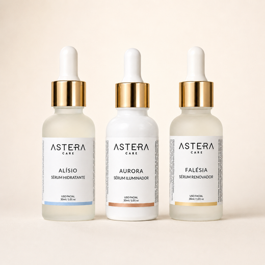 Kit Três Séruns — Alísio + Aurora + Falésia