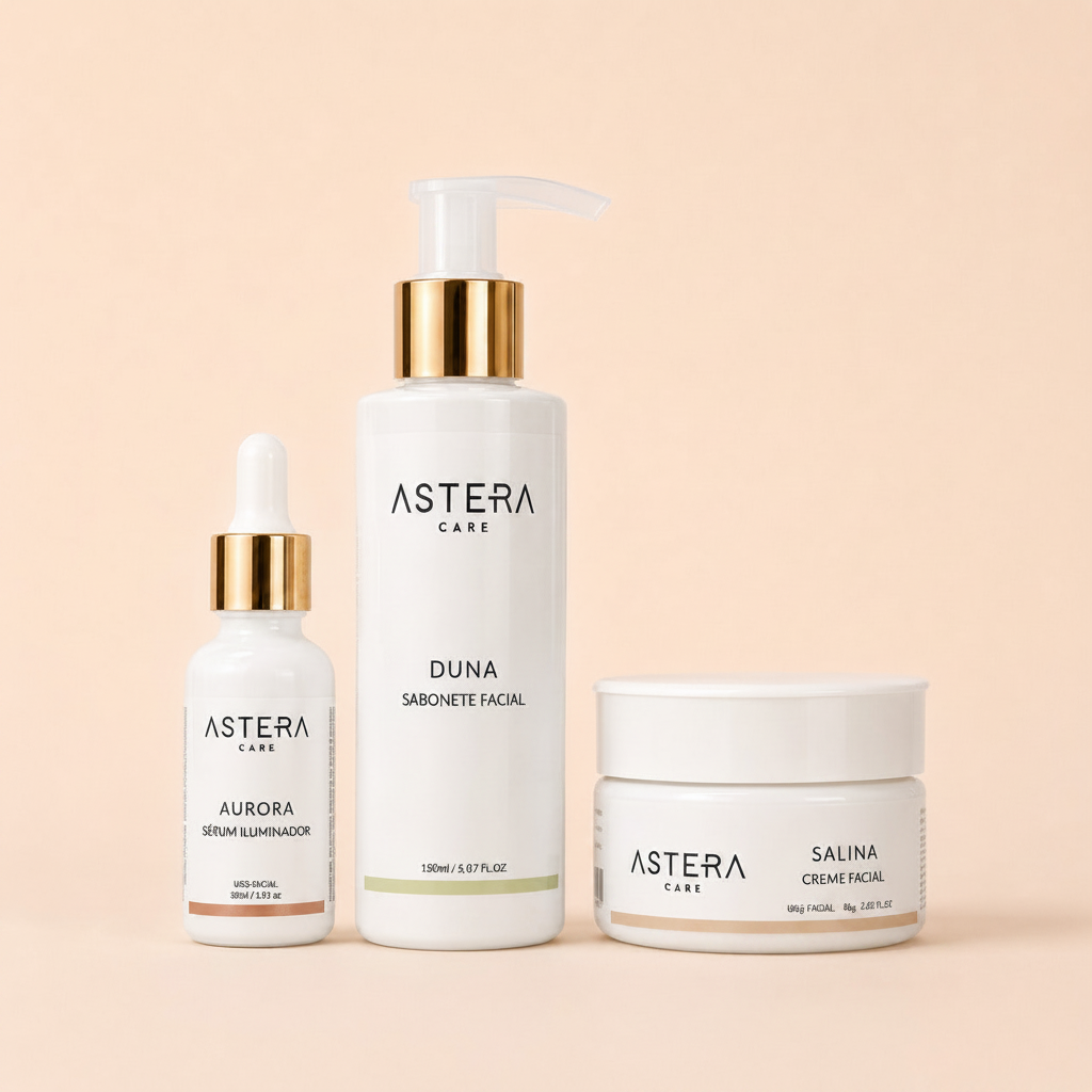Kit Rotina Completa AsteraCare — Aurora, Duna e Salina